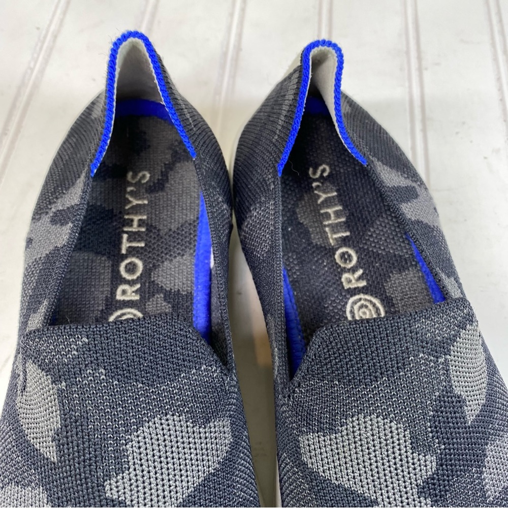 Rothy’s black & gray camo knit slip on sneakers - Picture 8 of 8
